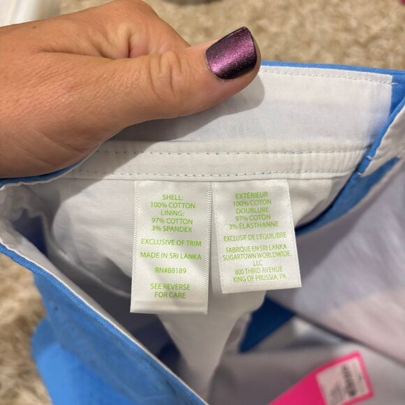 Lilly Pulitzer Colette Scallop Hem Skort Zanzibar Blue NWT - Picture 10 of 11